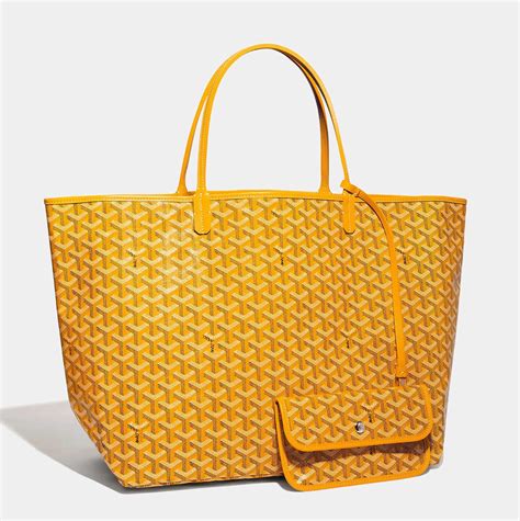 goyard sar020146|Authentic Goyard Goyardine Saint St Louis GM Tote with Pouch .